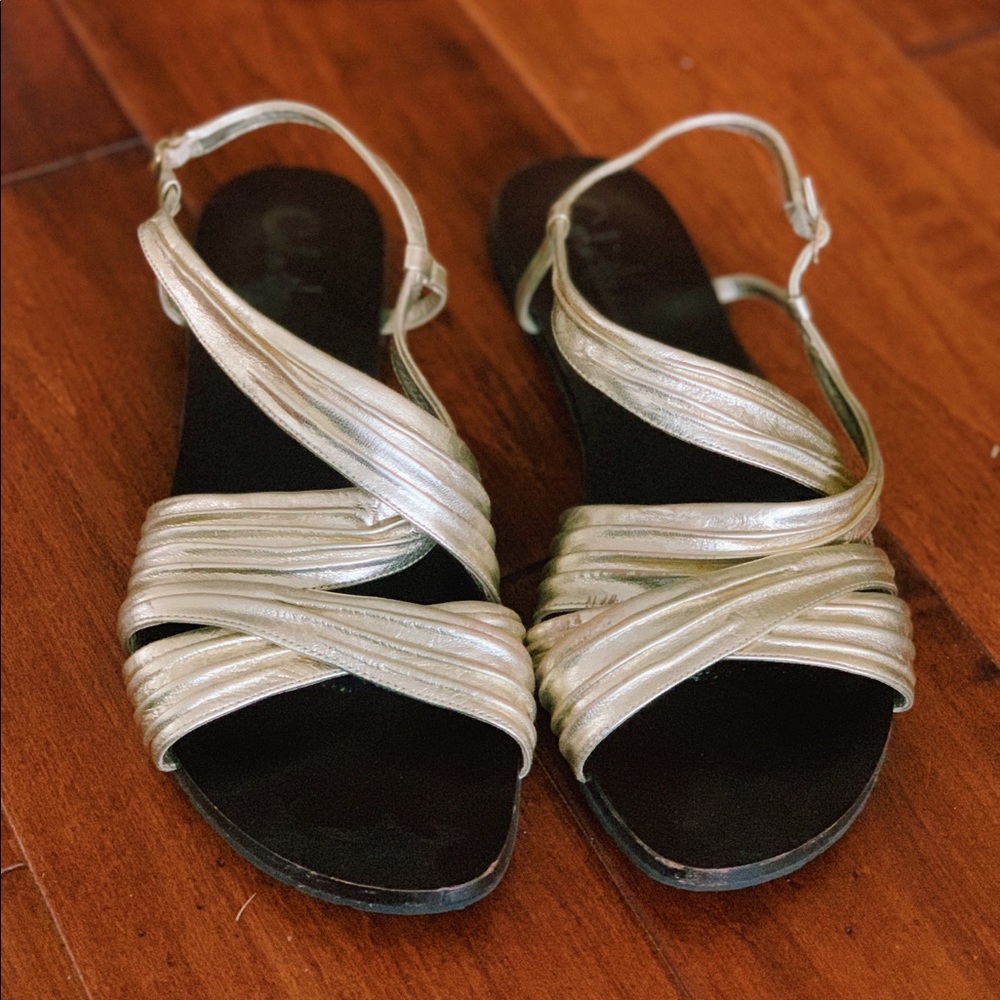Gold Cole Haan Sandals